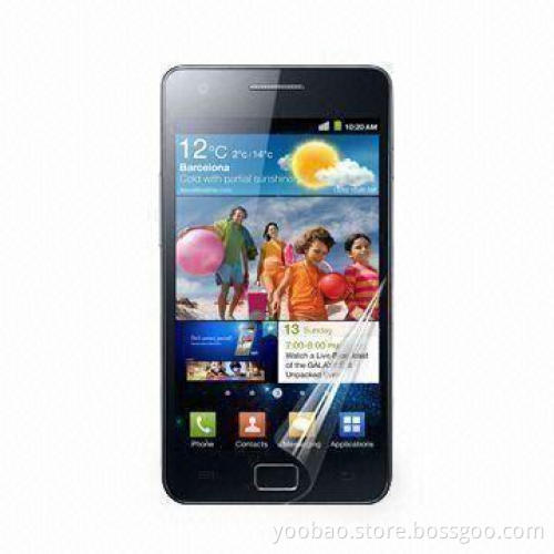 Mobile Phone Screen Protector for Samsung i9100 Galaxy S2, Made of Japanese PET Materials